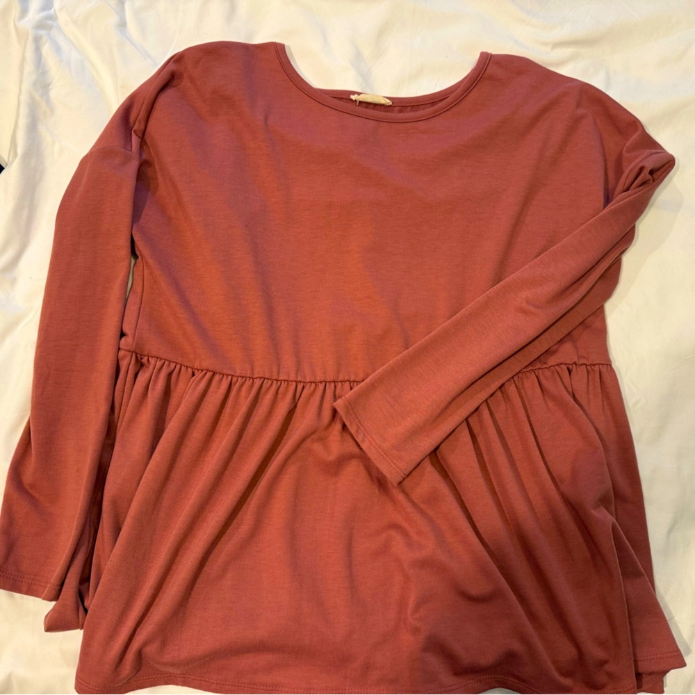 Mauve babydoll top